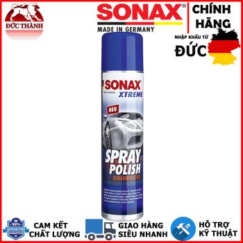 Chai xịt bóng nhanh dạng bọt có thể dùng với máy và phớt đánh bóng Sonax Xtreme Spray Polish 2413000 320ml