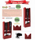 Giá treo máy đánh bóng đơn màu đỏ MaxShine Machine Polisher Wall Holder/Rack – Single H01 (20x65x8)