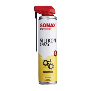 Chai xịt silicone lỏng bôi trơn chống gỉ và chống kêu khớp ron cửa xe Sonax Silikon Spray 400ml