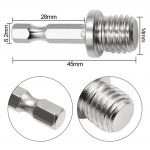 Bàn chải bánh tròn chuyên dùng vệ sinh nội thất nỉ, vải, vinyl,.. loại mịn - gắn máy 11cm  kèm trục M14 - màu trắng