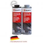 Thùng 12 chai phủ gầm đen gốc nhựa Wurth Stone Chip And Underbody protection black 1lit Hàng Hà Lan