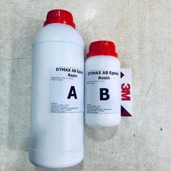 Keo Epoxy Resin chuyên dùng đổ bàn dày 4-5cm một lần (đổ khối) DTMAX 1kg