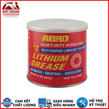 Mỡ Bò Đỏ Bôi Trơn Chịu Nhiệt Đa Dụng Abro Heavy-Duty Super Red Lg-920 454g