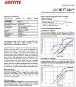 Keo dán khóa ren màu xanh Loctite 243 Medium Strength Oil Tolerant Threadlocker 50ml  hàng Replica Trung Quốc