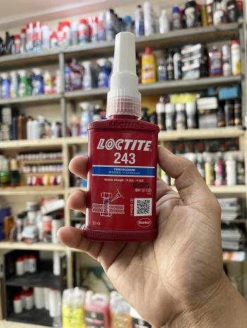 Keo dán khóa ren màu xanh Loctite 243 Medium Strength Oil Tolerant Threadlocker 50ml  hàng Replica Trung Quốc