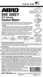 Keo RTV silicone chịu nhiệt chuyên dùng làm gioăng máy làm ron ABRO 999 Gasket Maker 85g (màu xám)