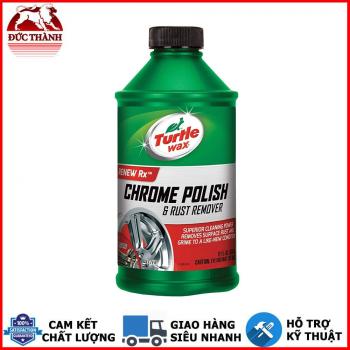Dung dịch tẩy gỉ, phục hồi làm bóng bề mặt crom Con Rùa Turtle Chrome Polish & Rust Remover 01280 355ml