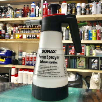 Bình xịt bọt tuyết rửa xe cầm tay tiện dụng nhiều bọt Sonax Foam Sprayer 1 lit 496541