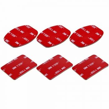 Bộ 6 Miếng keo dán chân đế máy quay GoPro Flat & Curved Adhesive Mounts (cắt sẵn theo hình) 