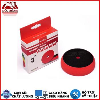 Phớt đánh bóng hoàn thiện bước 3 MaxShine Finishing - Cross Cut Foam Pads màu đỏ 2003090R 3in 7,5cm