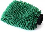 Găng tay rửa xe siêu mềm màu XANH sợi Microfiber giữ bọt MaxShine Crazy Micro-Chenille Wash Mitt 24x17cm 1120003G