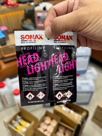 Bộ 2 túi phủ bảo vệ đèn xe Sonax Profiline Headlight Coating 276541 (tặng kèm khăn phủ nano)