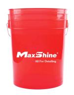 Xô Rửa Xe Maxshine Đỏ Trong Suốt Không Nắp 20L MSB002-Red