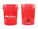 Xô Rửa Xe Maxshine Đỏ Trong Suốt Không Nắp 20L MSB002-Red