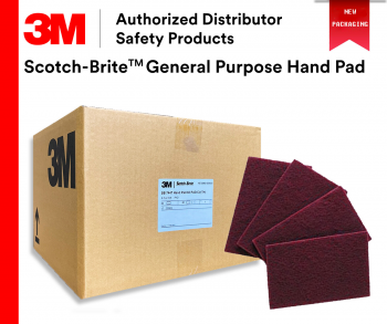 Nhám Scotch Brite 3M 07447 chà tay chuyên xử lý gỉ sắt, làm bóng bề mặt kim loại hộp 60 miếng 6in x 9in