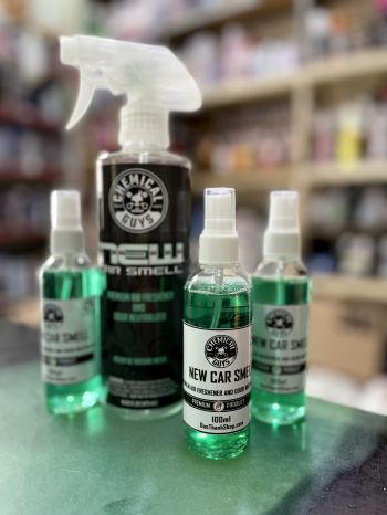 Xịt khử mùi hương xe mới Chemical Guys New Car Smell Premium Air Freshener and Odor Eliminator Chai Sang Nhỏ 100ml