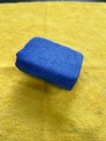 Applicator bôi wax, sealant, vệ sinh nội thất sợi microfiber Xanh Dương/Xám12x8x4cm