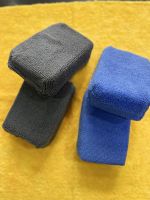 Applicator bôi wax, sealant, vệ sinh nội thất sợi microfiber Xanh Dương/Xám12x8x4cm