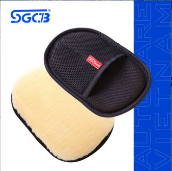 Găng tay rửa xe lông cừu SGCB Chính Hãng Siêu mịn WOOL WASH MITT SGGD036