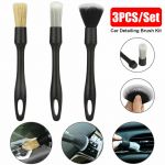 BỘ 3 CỌ VỆ SINH ĐA DỤNG 3 CHẤT LIỆU KHÁC NHAU CÁN NHỰA CAO SU DÙNG VỆ SINH CÁC CHI TIẾT TRÊN XE MÁY VÀ Ô TÔ