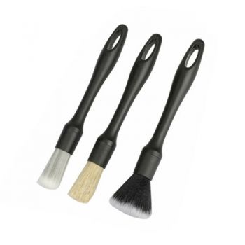 BỘ 3 CỌ VỆ SINH ĐA DỤNG 3 CHẤT LIỆU KHÁC NHAU CÁN NHỰA CAO SU DÙNG VỆ SINH CÁC CHI TIẾT TRÊN XE MÁY VÀ Ô TÔ