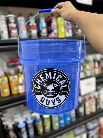 Xô Chemical Guys Trong Suốt 16 Lít Cao Cấp Màu Xám, Trong, Xanh Dương