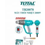 Máy Khò,Thổi Nhiệt Hơi Nóng Khử Bọt Epoxy Resin TOTAL TB20078 2000W mẫu mới
