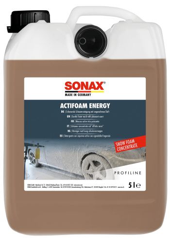 NƯỚC RỬA XE BỌT TUYẾT THƠM MÙI BÒ HÚC SONAX PROFILINE ACTIFOAM ENERGY 618505 5 LIT