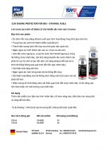 Phụ gia bảo vệ động cơ nhiên liệu sinh học ethanol Bluechem E10 Engine Protector 250ml