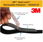 Băng keo khóa kép 3M SJ3551CF dual lock tiện dụng siêu bám dính khổ 1 in x 50 yds