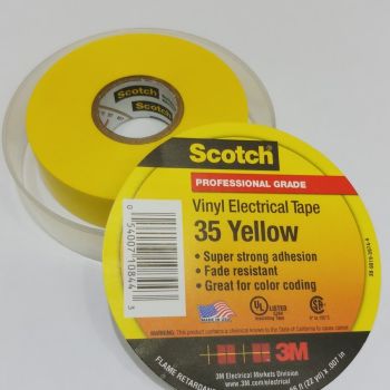 3M 35 19mmx20.1m - Băng keo điện (Vàng)