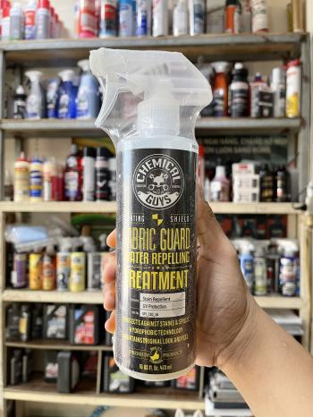 Chai Nano Sealant bảo vệ chống thấm thảm, nệm Chemical Guys Fabric Guard Interior Protector Shield (16 oz) 