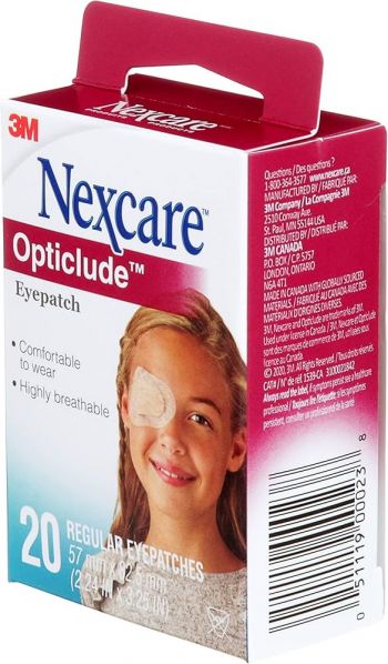 Hộp 20 miếng băng dán mắt 3M Nexcare Opticlude Orthoptic Eye Patch Regular Size