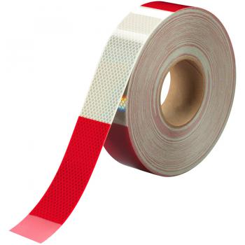 Băng keo phản quang kim cương 3M đỏ trắng 983  2in x 45.7m 