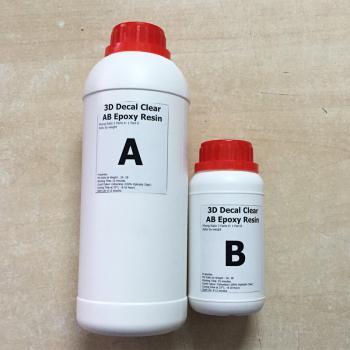 Keo đổ nhựa Epoxy Resin Ultra Clear loại khô dẻo chuyên đổ tem Decal DTAB3-A2 1kg