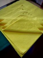 Khăn lau xe sợi Microfiber mềm và hút nước Alclean 40cmx40cm (vàng)
