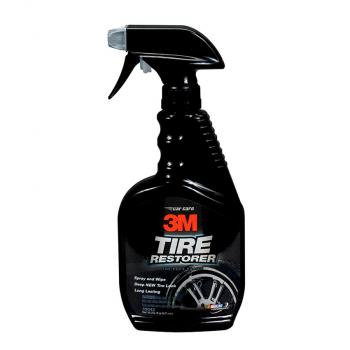 Chai xịt chăm sóc lốp phục hồi cao su - 3M Tire Restorer PN39042 473ml (Đen)
